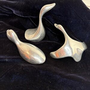 Vintage Hoselton Aluminum 3 Geese Set - 1970’s mid-century vintage condition
